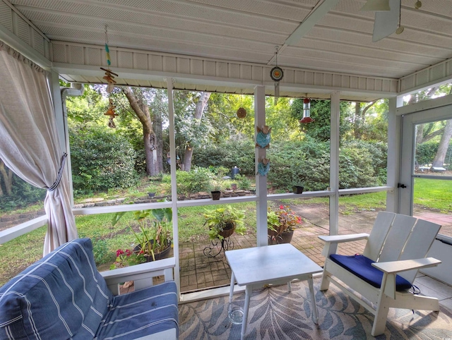 50 Pawleys Place Dr Unit 50, Pawleys Island, SC 29585 - sunroom / solarium featuring ceiling fan