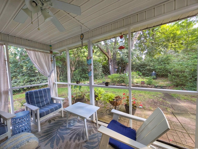 50 Pawleys Place Dr Unit 50, Pawleys Island, SC 29585 - sunroom / solarium with a ceiling fan