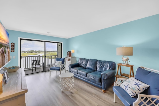 312 42nd Ave N Unit B2, North Myrtle Beach, SC 29582 - living area featuring wood finished floors