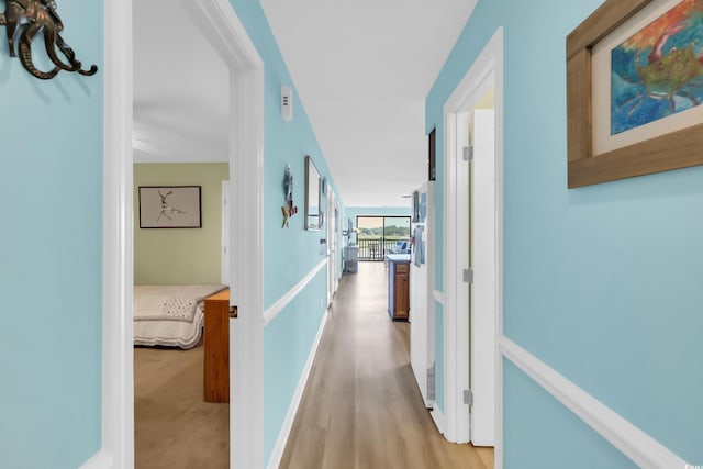 312 42nd Ave N Unit B2, North Myrtle Beach, SC 29582 - corridor with light wood-style floors