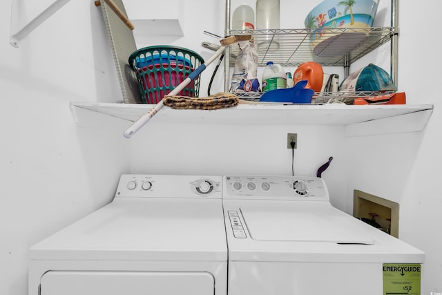 312 42nd Ave N Unit B2, North Myrtle Beach, SC 29582 - laundry area with washer and clothes dryer