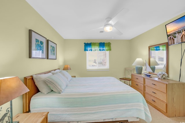 312 42nd Ave N Unit B2, North Myrtle Beach, SC 29582 - bedroom with multiple windows, a ceiling fan, and light colored carpet