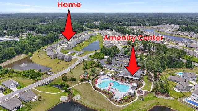 688 Wallace Dr, Little River, SC 29566 - aerial overview of property's location with a nearby body of water and nearby suburban area