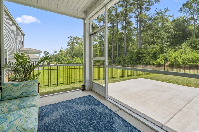 688 Wallace Dr, Little River, SC 29566 - view of unfurnished sunroom