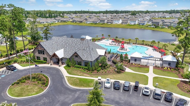 688 Wallace Dr, Little River, SC 29566 - aerial perspective of suburban area featuring a large body of water