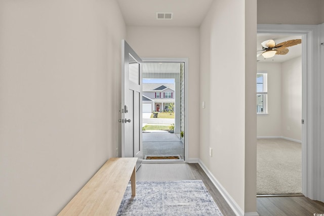 688 Wallace Dr, Little River, SC 29566 - entryway with wood finished floors and baseboards