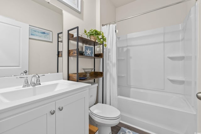 688 Wallace Dr, Little River, SC 29566 - full bathroom with vanity and shower / bath combination with curtain