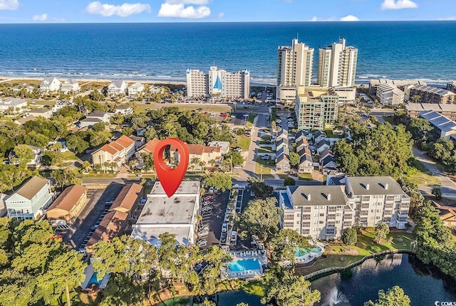 401 Hillside Dr N Unit 2F, North Myrtle Beach, SC 29582 - aerial view of property's location featuring a large body of water