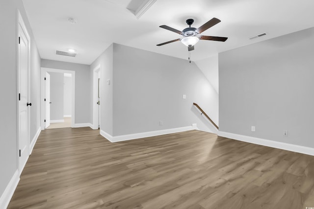 529 Oak Lawn Rd, Georgetown, SC 29440 - spare room with ceiling fan, wood finished floors, and a smoke detector