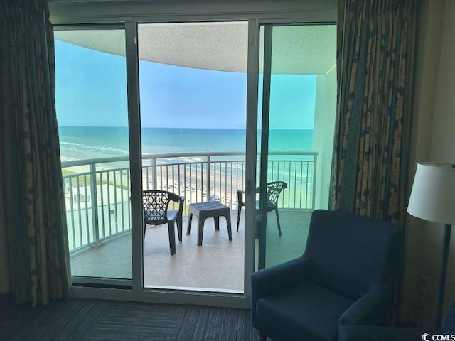 300 N Ocean Blvd Unit 1213, North Myrtle Beach, SC 29582 - sunroom / solarium with a water view