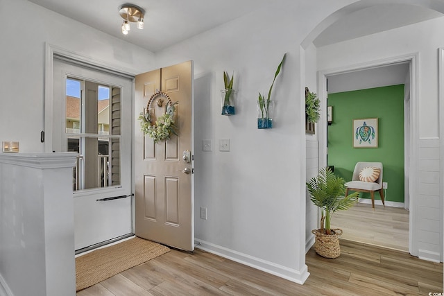 139 Butkus Dr Unit 3, Myrtle Beach, SC 29588 - entryway with arched walkways and light wood-type flooring