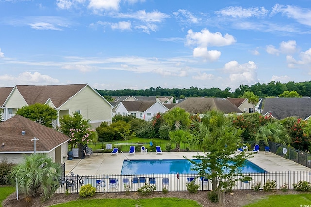 139 Butkus Dr Unit 3, Myrtle Beach, SC 29588 - community pool featuring a residential view and a patio