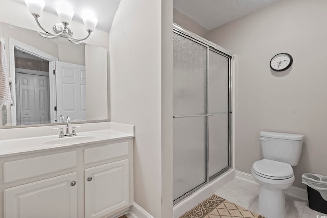 4495 Trotters Ct, Murrells Inlet, SC 29576 - full bathroom with vanity, a shower stall, and tile patterned flooring