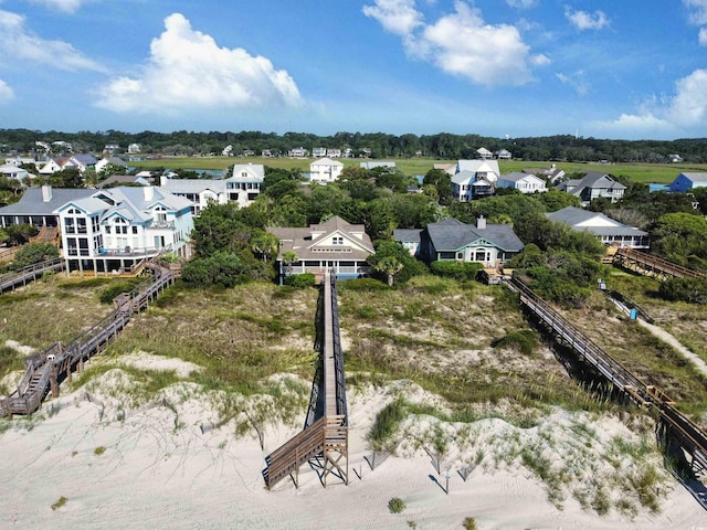 206 Atlantic Ave, Pawleys Island, SC 29585 - aerial perspective of suburban area featuring a tree filled landscape