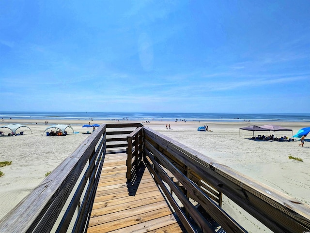 206 Atlantic Ave, Pawleys Island, SC 29585 - view of community featuring view of water and beach