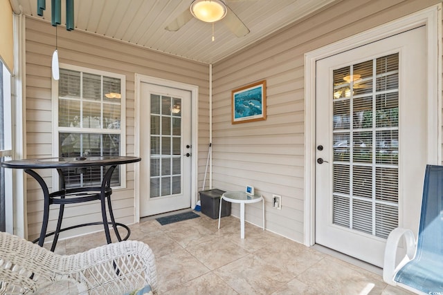 4654 Fringetree Dr Unit 7B, Murrells Inlet, SC 29576 - view of patio featuring a ceiling fan