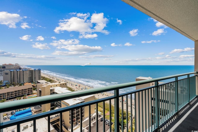 205 74th Ave N Unit 1809, Myrtle Beach, SC 29572 - balcony featuring view of water and beach
