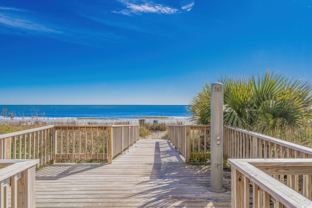 205 74th Ave N Unit 1809, Myrtle Beach, SC 29572 - view of community featuring a view of the beach and a deck with water view