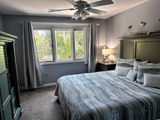 435 Ocean Creek Dr Unit 2731, Myrtle Beach, SC 29572 - carpeted bedroom with ceiling fan and baseboards