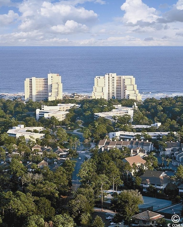 435 Ocean Creek Dr Unit 2731, Myrtle Beach, SC 29572 - aerial view of property and surrounding area with a nearby body of water