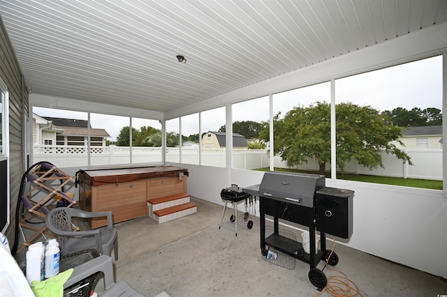205 Cupola Dr, Longs, SC 29568 - sunroom / solarium with a jacuzzi and healthy amount of natural light