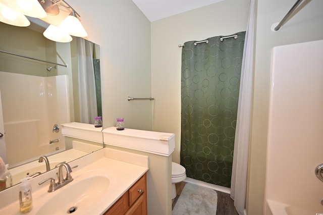 205 Cupola Dr, Longs, SC 29568 - bathroom featuring vanity and shower / bathtub combination with curtain