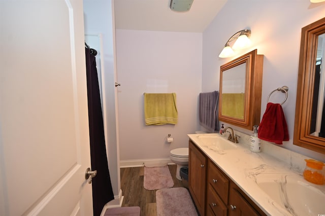 205 Cupola Dr, Longs, SC 29568 - bathroom with double vanity and wood finished floors