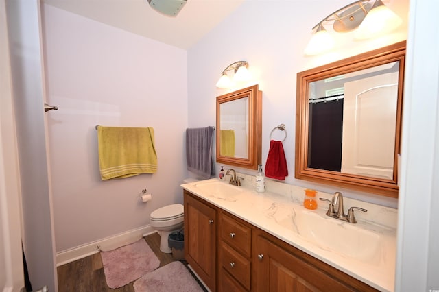 205 Cupola Dr, Longs, SC 29568 - full bath with double vanity, wood finished floors, and curtained shower