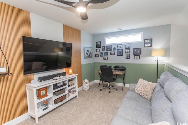 2429 Campton Loop, Conway, SC 29527 - office featuring carpet and a ceiling fan