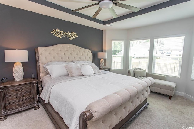 2429 Campton Loop, Conway, SC 29527 - bedroom with light colored carpet, multiple windows, and a ceiling fan