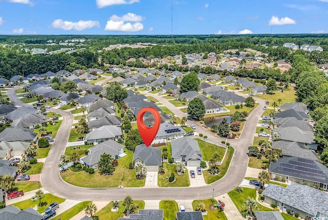 7977 Leeward Ln, Murrells Inlet, SC 29576 - aerial view of property's location with nearby suburban area