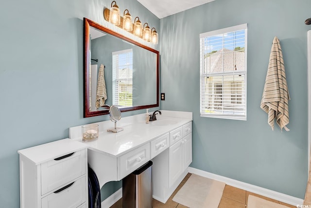7977 Leeward Ln, Murrells Inlet, SC 29576 - bathroom featuring vanity and tile patterned flooring