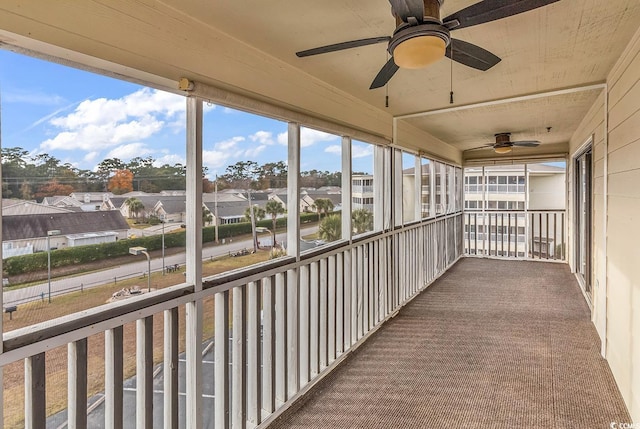 4350 Intracoastal Dr Unit 1403, Little River, SC 29566 - balcony featuring ceiling fan and a residential view