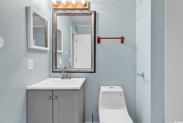4350 Intracoastal Dr Unit 1403, Little River, SC 29566 - bathroom with vanity and crown molding
