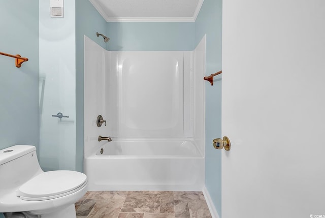 4350 Intracoastal Dr Unit 1403, Little River, SC 29566 - bathroom with ornamental molding and bathtub / shower combination