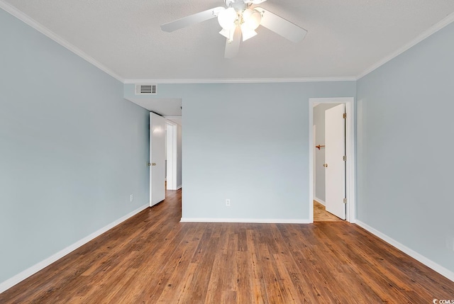 4350 Intracoastal Dr Unit 1403, Little River, SC 29566 - unfurnished room with crown molding, wood finished floors, and a ceiling fan