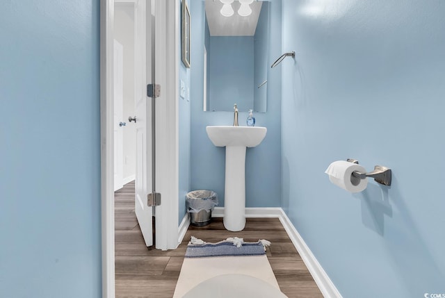 1404 Bellaria Way, Myrtle Beach, SC 29579 - bathroom with wood finished floors and baseboards