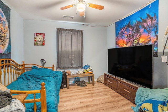 912 Clay Pigeon Ct, Longs, SC 29568 - bedroom featuring light wood-style floors and a ceiling fan