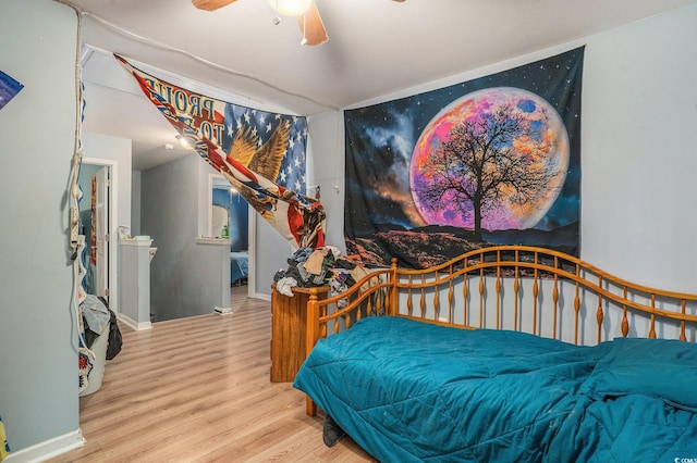 912 Clay Pigeon Ct, Longs, SC 29568 - bedroom with wood finished floors and a ceiling fan