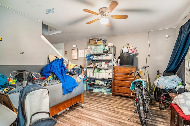 912 Clay Pigeon Ct, Longs, SC 29568 - bedroom featuring wood finished floors and a ceiling fan