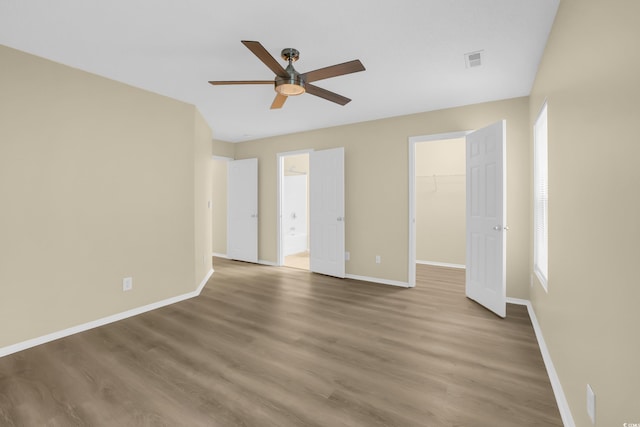 428 Bellegrove Dr, Myrtle Beach, SC 29577 - spare room with ceiling fan and wood finished floors