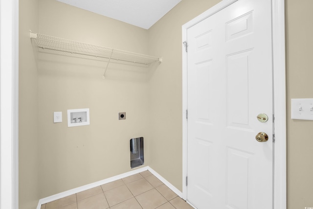 428 Bellegrove Dr, Myrtle Beach, SC 29577 - washroom with hookup for an electric dryer, hookup for a washing machine, and light tile patterned flooring