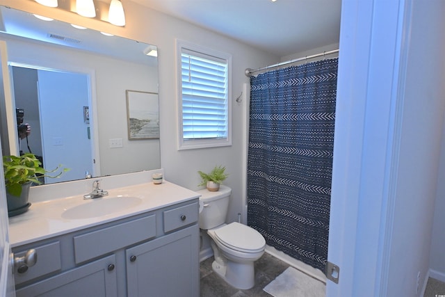 523 Charlton Blvd, Georgetown, SC 29440 - full bath featuring vanity, a shower with curtain, and tile patterned flooring