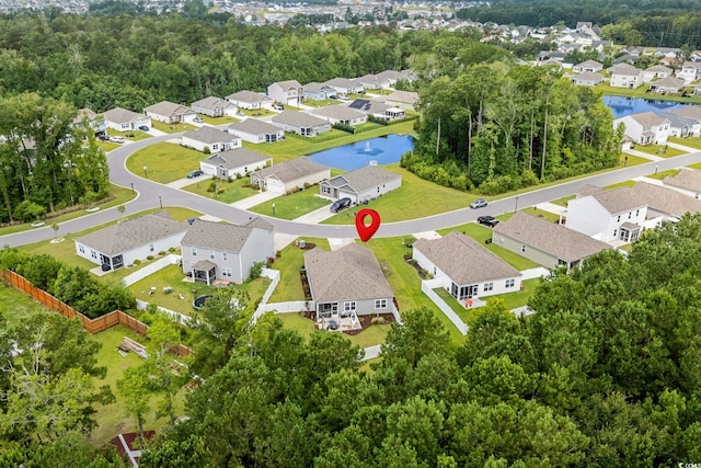 208 Forestbrook Cove Cir, Myrtle Beach, SC 29588 - aerial view of residential area featuring a nearby body of water