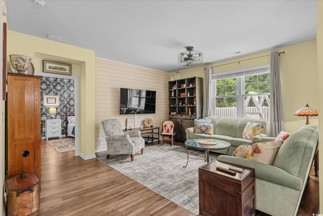 208 Forestbrook Cove Cir, Myrtle Beach, SC 29588 - living area featuring wood finished floors