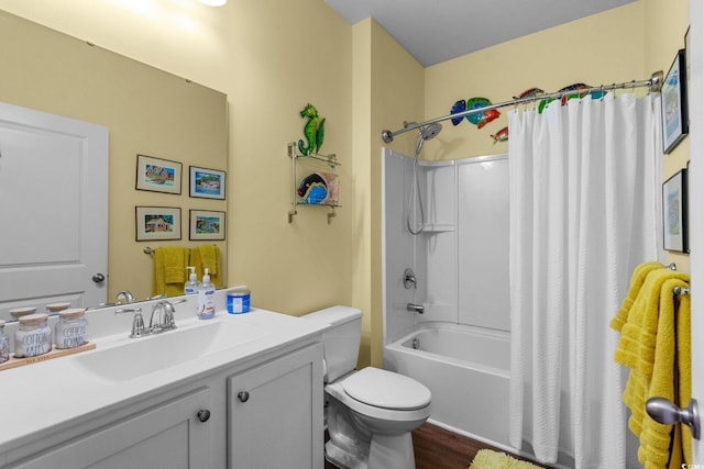 208 Forestbrook Cove Cir, Myrtle Beach, SC 29588 - full bathroom with shower / tub combo, vanity, and wood finished floors