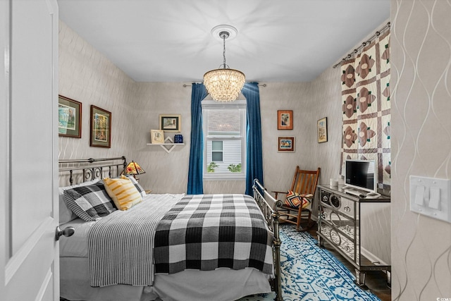 208 Forestbrook Cove Cir, Myrtle Beach, SC 29588 - bedroom featuring a chandelier