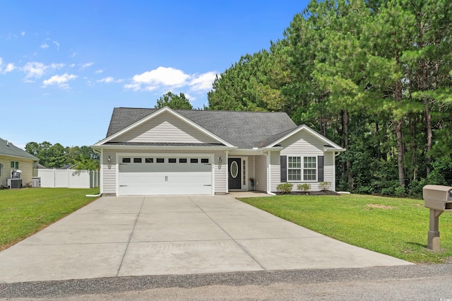 104 Fox Trot Dr, Galivants Ferry, SC 29544 - single story home with an attached garage, driveway, and roof with shingles