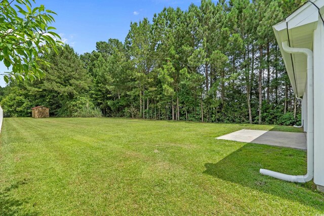 104 Fox Trot Dr, Galivants Ferry, SC 29544 - view of grassy yard with a patio area