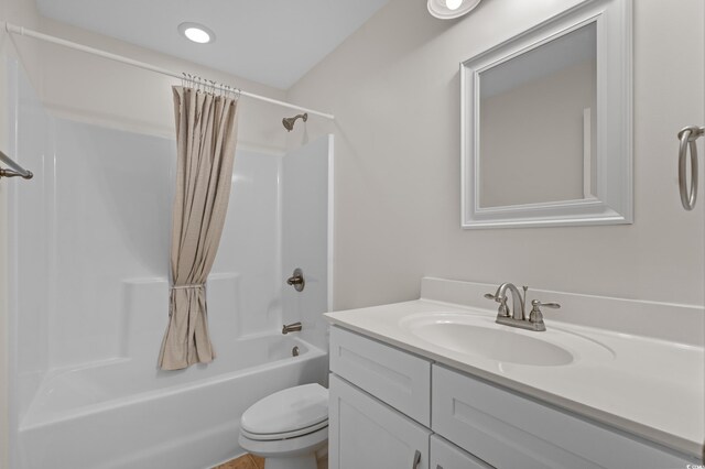 104 Fox Trot Dr, Galivants Ferry, SC 29544 - full bath with vanity and shower / bath combination with curtain